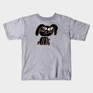 Child's drawing Bunny illustration Kid's art Rabbit sketch Kids T-Shirt